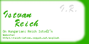 istvan reich business card